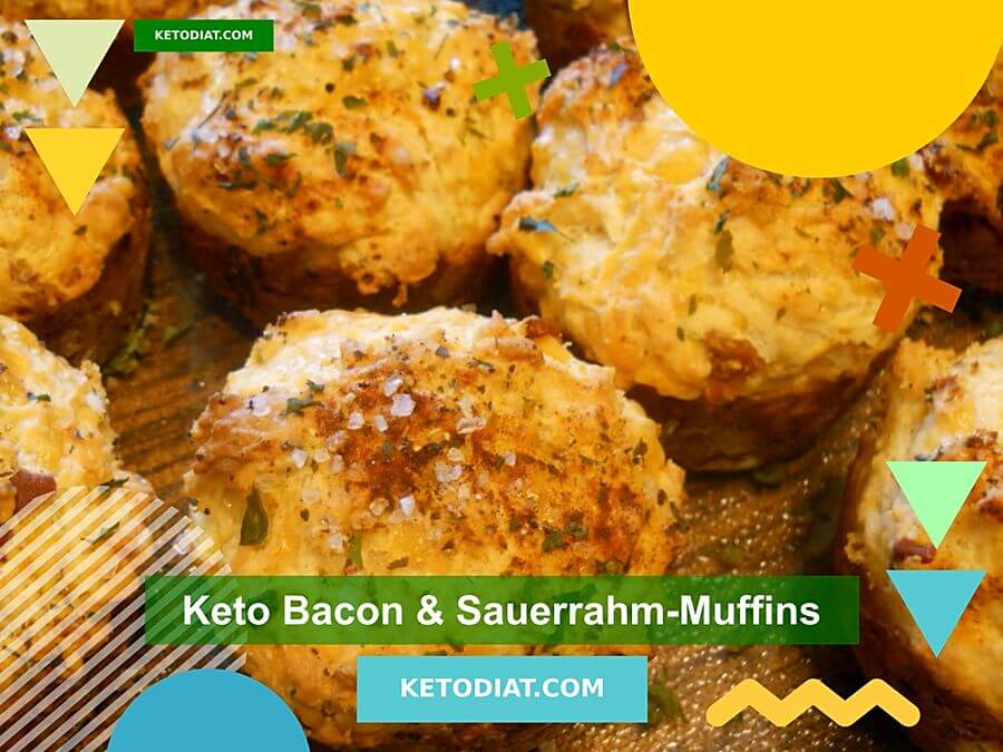 Keto Bacon & Sauerrahm-Muffins feature